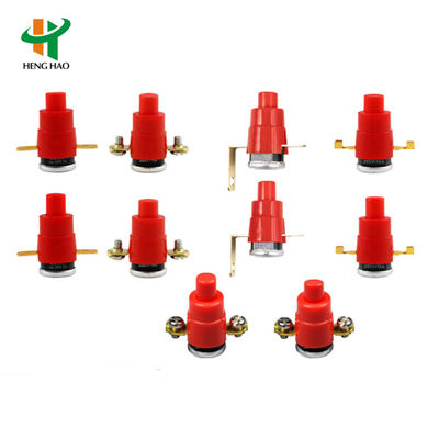 Fuseau thermique à réinitialisation automatique par thermostat bimetallique KSD301 avec 100000 cycles, boîtier en plastique ou en céramique et capuchon en aluminium ou tête en cuivre