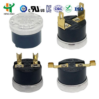 250V 16A Commutateur de coupure thermique Action instantanée Thermostat bimétallique