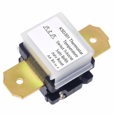 Thermostat bimétallique KSD301 avec boîtier en plastique ou céramique et capuchon en aluminium ou tête en cuivre pour appareils électroménagers
