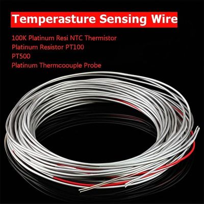 Fil de détection de température 100K Platine Resi NTC Thermistor Platine Résistant PT100 PT500 Platine sonde thermocouple