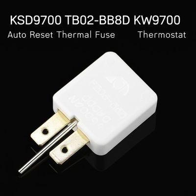 KSD9700 Thermostat à fusible thermique à réinitialisation automatique avec plage de température de 0 à 250 °C et boîtier à baquelet pour applications normalement fermées ou normalement ouvertes