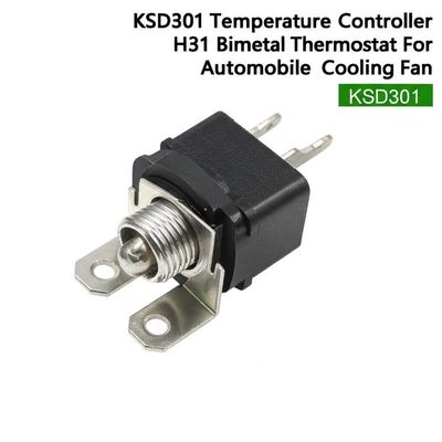Régulateur de température thermostatique bimetallique KSD301 H31 avec 100000 cycles et une plage de -10 à 300 °C pour ventilateur de refroidissement automobile