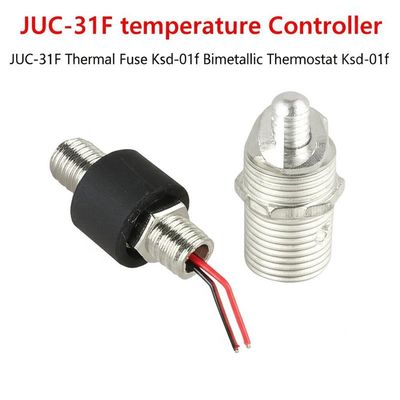JUC-31F Commutateur de protection thermique Thermostat bimétallique avec une plage de température de 0 à 150 °C normalement fermé ou ouvert automatiquement ou réinitialisé manuellement