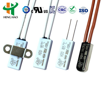 Commutateur thermique de surcharge de moteur bimétallique, capteurs de protection thermique de moteur électrique