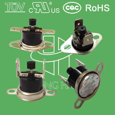 Commutateur thermique 250V 10A 16A de la température de thermostat bimétallique de remise de manuel KSD301 avec l'UL CQC TUV ROS